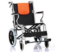 Sillas de ruedas Sillas de ruedas plegables, silla de ruedas plegable, versión de viaje pequeña y liviana, carrito portátil plegable de aleación de aluminio para discapacitados para personas mayores,