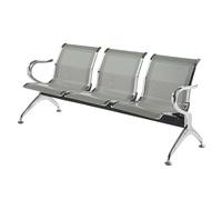 Sillas de sala de espera, asiento de oficina con reposabrazos, bancos de recepción de acero para aeropuertos, hospitales, bancos, diseño duradero y elegante para mayor comodidad