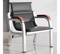 Sillas de sala de espera con brazos, banco de recepción de 1 asiento, silla de oficina de piel sintética para banco, hospital, salón