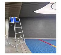 Sillas de Salvavidas, Taburete de Bar Desmontable, Acero Inoxidable 304 Resistente, Ajustable de 1,2 a 1,8 m para observación Junto a la Piscina, Taburete de Bar Duradero para Patio y terraz