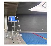 Sillas de Salvavidas, Taburete de Bar Desmontable para Piscina - Silla de observación de Acero Inoxidable 304 Resistente, Ajustable de 1,2 a 1,8 m de Altura, Ideal para terrazas y Patios (78