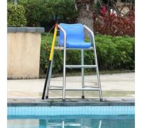 Sillas de socorrista, Silla de socorrista portátil con Poste de Rescate - Asiento de observación Exterior Inoxidable, Soporte de árbitro Resistente para competiciones - Altura de 120 cm (47,