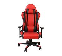 Sillas de videojuegos casa de renovación silla de juego silla de juego silla de oficina de cuero estilo de carrera de computadora silla de oficina giratoria robusta con respaldo alto (color de imagen