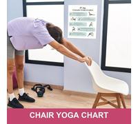Sillas de yoga para adultos, tarjetas de fitness de 30 días, póster de posturas de yoga, para viajes, mañana, trabajo, familia, amigos, deportes, atletas, gimnasio, principiantes, culturismo