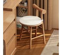 Sillas Escritorio Ergonómica,Sillón De Tocador De Madera con Respaldo,Taburete De Tocador,para Computadora,Tocadors,Etudio,Dormitorio,Sala De Maquillaje(Natural Wood)