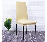 sillas. Fundas for sillas de comedor con respaldo estrecho a cuadros de forro polar grueso for silla de cocina, funda for asiento de hotel, restaurante, banquete (color: azul, especificación: 2 unidad