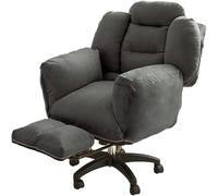 Sillas Giratorias para Computadora, Silla De Escritorio Tapizada De Altura Ajustable con Reposapiés Y Respaldo Inclinable, Silla Ergonómica Cómoda, Silla para Dormitorio D