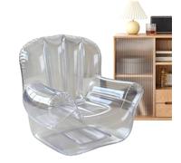 Sillas inflables para adultos - Silla inflable para adultos - Sofá ergonómico transparente para dormitorio, viajes, piscina, balcón, al aire libre, césped, interior