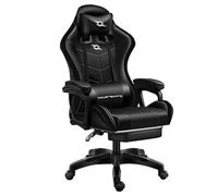 Sillas marca Powergaming modelo Silla Gaming PowerGaming Con Altavoz Bluetooth y Masaje + Reposapiés Negro