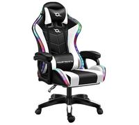 Sillas marca Powergaming modelo Silla Gaming PowerGaming LED RGB Blanco/Negro