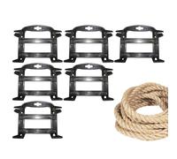 Sillas Organizador de paracorde, Carrete de cuerda de paracord | 6X Enrollador de cuerda con mango interior y exterior,Herramienta de bobina que evita los nudos de retroceso, multifuncional para
