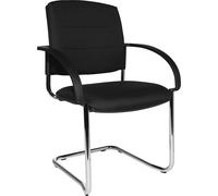Sillas oscilantes, UE 2 unidades eurokraft pro, respaldo acolchado, negro