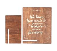 Sillas Panel de mesa conmemorativo, tablero de mesa conmemorativo,Signo de boda de mesa | Sabemos que estarías aquí Panel de mesa, Panel conmemorativo de madera, Panel de mesa