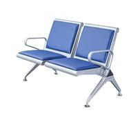 Sillas para salas de espera de hospitales, bancos con brazos para salas de espera en aeropuertos y empresas: asientos de recepción duraderos para hospitales y mercados., Blue-120x65x78cm/47x26x31"