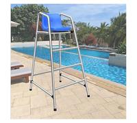 Sillas para Socorristas, Silla Salvavidas de Acero Inoxidable 304 - Sillas de Piscina con Gancho y Asiento Ajustables(H-150cm/59in/4.9ft)