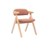 Sillas plegables acolchadas, sillas de comedor de madera maciza, asiento de invitados de fácil almacenamiento, con respaldo para oficina en casa, recepción y comedor