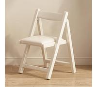 Sillas plegables con asiento acolchado, diseño de madera apilable para un asiento cómodo y duradero en el hogar, oficina, interior y exterior