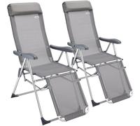 Sillas plegables con respaldo alto y ajustable, x2