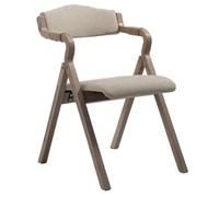 Sillas Plegables Madera Silla de Comedor Plegable Moderna y Sencilla Madera, Respaldo, reposabrazos, cafetería, balcón, Estudio, Silla Ocio, diseño(Color 1)