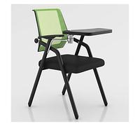 Sillas plegables para conferencias con malla de escritorio, asiento de oficina, reposabrazos para tableta, soporte lumbar, sillas de recepción de invitados para sala de espera y espacios de oficina