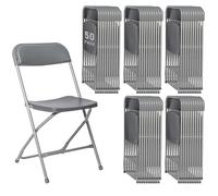 Sillas plegables, portátiles y apilables con marco de acero para oficina, hogar, exterior, interior y eventos, alta capacidad