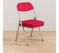 Sillas plegables retro con asientos acolchados, silla de descanso de pana de terciopelo, carga máxima de 200 kg, sillas de comedor elegantes para uso doméstico y comercial, respaldo cómodo