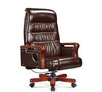 Sillas reclinables para sala de estar, silla de jefe, silla de oficina de cuero, silla giratoria reclinable, silla de computadora, giratoria de 360 grados, altura del asiento ajustable, sillas de