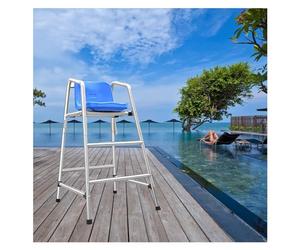 Sillas salvavidas desmontables para piscina, observación y seguridad para piscinas interiores, playas, hoteles y lagos. Asiento salvavidas resistente de acero inoxidable (2 escalones, 120 cm/47,2 pu