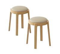 Sillas y taburetes tapizados de madera maciza apilables, sin montaje, diseño cuadrado simple para cocina, comedor y sala de estar