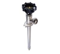 Sillcock Pipe Chrome Plated Brass Body Frost Free 10 Inch Long with 1/2 Inch Pex Connection and 3/4 Inch Hose Bib Lead Free