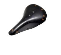 Sillin Bicicleta Carretera Sillín de Bicicleta Vintage Piel Vaca Pura, Asiento Deportivo Hecho a Mano, Varios Estilos Disponibles(G98-BT Black)