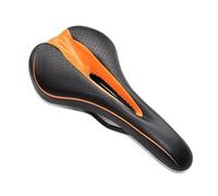 Sillin Bicicleta Sillín de bicicleta de montaña de color negro y naranja, hueco, suave, transpirable, ligero, for ciudad, carretera, asiento delantero, alfombrilla, piezas for bicicleta de montaña Sil