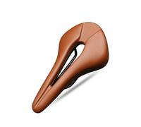 Sillin Bicicleta Sillín de Bicicleta Transpirable diseño Hueco Suave cómodo MTB montaña Carretera Ciclismo Hombres Mujeres Sillin Bicicleta MTB(Light Brown)