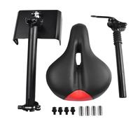 Sillín de asiento eléctrico de altura ajustable para Ninebot F20/F25/F30/F40, construcción de acero con cojín negro, repuesto resistente de 6 libras