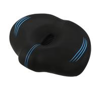 Sillín de Bicicleta 12 Pulgadas sin Nariz Extra Ancho y Acolchado | Reposición para Cruiser y Montaña, Diseño Ergonómico, Pu y Metal, Uso en Ejercicio y Trayectos