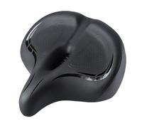 Sillín de bicicleta ancho - asiento de bicicleta de gran tamaño con soporte ergonómico, cojín acolchado | Reemplazo duradero del asiento de bicicleta para híbrido, crucero, bicicleta plegable