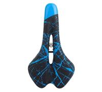 Sillín de bicicleta, asiento de bicicleta suave acolchado con estampado impreso, accesorios de ciclismo resistentes al desgaste, antigolpes e impermeables para viajes urbanos y senderismo