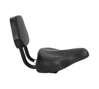 Sillín de Bicicleta con Respaldo - Cómodo Asiento con Respaldo de Bicicleta de Cuero | Asiento de bicicleta resistente al desgaste, ciclismo, conducción diaria, viajes, asiento de bicicleta con respal