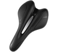 Sillín de bicicleta de montaña con diseño hueco ventilado, espuma viscoelástica, cómoda absorción de golpes, 280 x 155 mm, ligero, 390 g