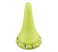 Sillín de bicicleta de piel sintética con diseño de remaches y espuma de alta densidad de 8 mm para engranajes fijos, pista y otras bicicletas, cómodo reemplazo de asiento de ciclismo, rieles de acero