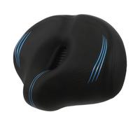 Sillín de Bicicleta Extragrande Acolchado Ancho 30 CM sin Punta | Diseño Ergonómico, Ventilación Hueca Dividida, Base Ensanchada, para Bicicletas Urbanas y Cruiser