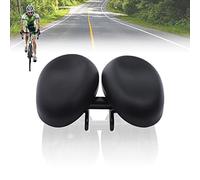 Sillín de bicicleta grande negro PU próstata sillín de bicicleta extra ancho cómodo bicicleta hombre sillín para City Trekking, 21,9 - 24,6 cm Ancho ajustable