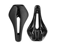 Sillín de Bicicleta Impreso en 3D, Ultraligero Carbono, 135/143mm, 105g, Compatible con Piezas Ciclismo Asiento Carretera Grava(3D Finish)