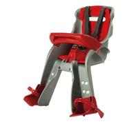 Sillín De Bicicleta Okbaby 760 ORION Delantero Plata Y Rojo, Para Pedalear En