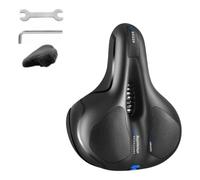 Sillín de Bicicleta para Look Cycle 586 Carbon 2006-2012, con Almohadilla Suave y Amortiguadora, Asiento Transpirable y Espacioso, con Funda para La Lluvia,Blue