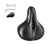 Sillín de Bicicleta para Look Cycle 586 Carbon 2006-2012, con Almohadilla Suave y Amortiguadora, Asiento Transpirable y Espacioso, con Funda para La Lluvia,Red