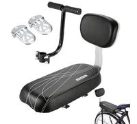 Sillín de bicicleta para niños - Marco de acero acolchado, silla con | reposabrazos para niños pequeños, soporte universal para bicicleta | Cómodo reclinable, explorar parques al aire libre, calle