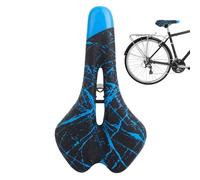 Sillín de bicicleta, sillín de carreras con impresión | Resistente a los rayos UV con amortiguación para ciclismo urbano, montaña y rutas cortas