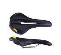 Sillín de Bicicleta VL-3256, cómodo cojín Cuero for Asiento, Compatible con Grava, Todoterreno, Ciudad, Turismo, Ciclismo Carretera(VL-3256 Yellow)