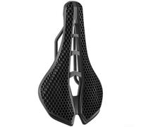 Sillín de ciclismo con núcleo hueco con 3D para geometría Honeycomb para distribución equilibrada del peso y reducción de la presión perineal durante el pedaleo (negro)